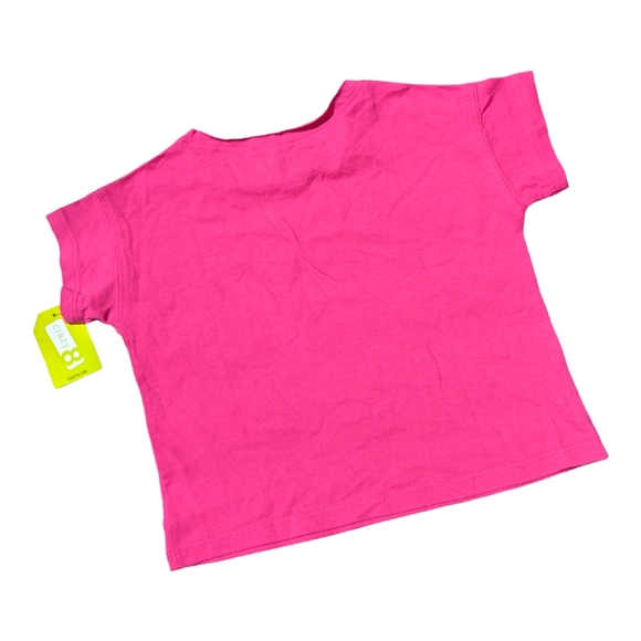 Crazy 8 Girls 2T "Small & Mighty Lightning Graphic Tshirt Pink/Silver - Picture 3 of 6